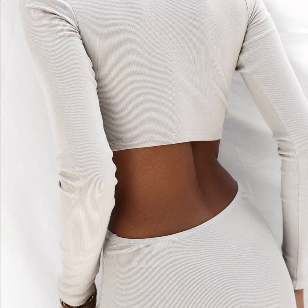 A cutout long sleeve Midi Dress